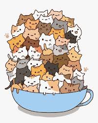 Illustration à propos illustration de la bande dessinée mignonne de chat d'isolement sur le blanc. 1001 Idees Pour Creer Le Plus Beau Dessin Mignon Anime Neko Cat Stickers Cute Cups