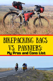 Bikepacking Bags Vs Panniers Pros And Cons Where The Road Forks Bikepacking Bags Bikepacking Bike Trips