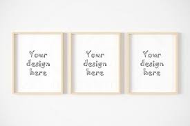 3 Dark Wooden Frame 8x10 Inch Mockup In 2020 Frame Mockups Free Psd Mockups Templates Mockup Free Psd
