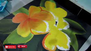 Jangan takut untuk mencoba melukis dengan cara atau gaya lain seperti one stroke painting (lukisan satu sapuan) atau staffato. Cara Melukis Bunga Kamboja Youtube
