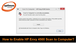 They also have different connection ports that let you connect various devices like. Solved How To Enable Hp Envy 4500 Scan To Computer