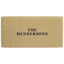Nedia Home No Border 36 In X 72 In Heavy Duty Coir Personalized Door Mat Mat Brush Personalized Door Mats Coir Picture Frames