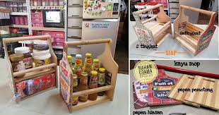 Content cheap diy project 3 wall decorations item, all things get from eco shop rm 2.10 1st item is rattan fan 2nd item. 11 Diy Rak Dapur Guna Barang Eco Konsep Terbaru