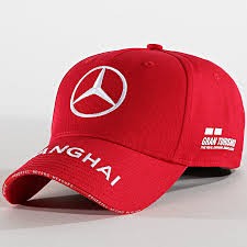 Amg Mercedes Casquette Lewis Hamilton Special Edition China Gp 141191058 Rouge Laboutiqueofficielle Com