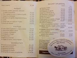 Tripadvisor Parte Del Menu صورة Chalet Gabriele Polentoteca بيلاجيو
