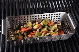 Santos Premium Edelstahl Grillwok Rechteckig Tief 31 5 X 13 5 X 7 7 Cm Grillkorb Gemusekorb Grillen Rezepte Gril Essen Fleisch Gerichte Garten Grillen