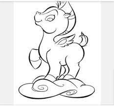 Here is a coloring sheet of ruva, a classic unicorn that comes in natural or pastel colors. Baby Pegasus Color Page Baby Pegasus Drawing Disney Drawings Hercules Drawing