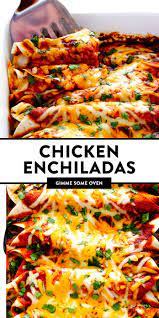 Best Chicken Enchiladas Ever Gimme Some Oven Recipe Easy Chicken Enchilada Recipe Mexican Dinner Recipes Chicken Enchiladas Easy
