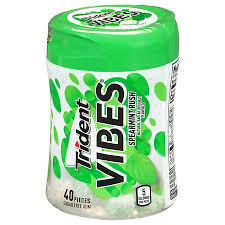Trident Vibes Sugar Free Gum In 2020 Gum Flavors Spearmint Gum Sugar Free Gum