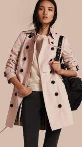 Cotton Gabardine Trench Coat Ice Pink Burberry Idees De Mode Pret A Porter Vetements De Createur