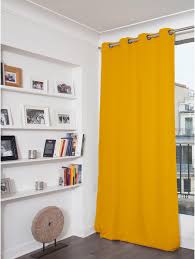Rideau Occultant Thermique Et Phonique Jaune Mais L 145 X H 260 Cm Moondream Rideau Phonique Rideaux Et Rideau Occultant