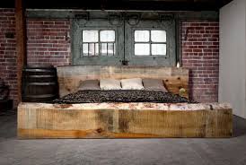 A soft industrial pipe bed frame: 20 Gorgeous Industrial Design Bedroom Ideas
