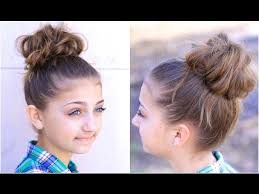 Consider experimenting with pull through braids if you really want to come up with a hairstyle that stands out, literally. Messy Bun 2 Cute Girls Hairstyles Youtube