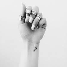Harry potter platform 9 3/4. Number Seven Tattoo On Anuka S Wrist