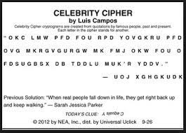 This is a far more effective form of encryption. How To Solve A Celebrity Cipher