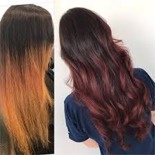 Makeover Faded And Brassy To Burgundy Rose Rose Hair Color Professional Hair Color Rose Hair