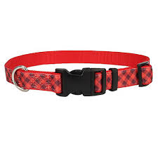 Retriever Adjustable Checkered Dog Collar Red Black At Tractor Supply Co