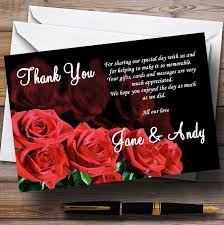 Shop wedding thank you cards! Red Rose Love Letter Personalized Wedding Thank You Cards Office Products Cards Card Stock Kalingauniversity Ac In