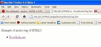 Attributes for the anchor tag Html5 Anchor Tag Example Definition Of A Anchor Tag In Html5
