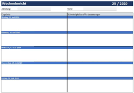 Kniffel oder yahtzee ist ein würfelspiel mit fünf würfeln, einem ich habe acht verschiedene blätter entworfen und auch eine blankoversion zum beschriften. Wochenbericht Vorlage Fur Excel Download Freeware De