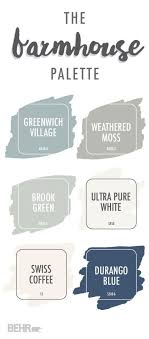 Discover the best paint color ideas that fit this style. Farmhouse Paint Color Palette Rustic Color Schemes Farmhouse Paint Farmhouse Paint Colors