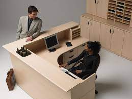 The reception desk is the first thing visitors get to see when entering a hotel, office, salon, etc. Progressions Custom Corner Reception Desk Corner Reception Desk Reception Desk Office Reception Desk Design