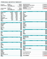 Personal Monthly Budget Budget Worksheets Excel Monthly Budget Template Monthly Budget Excel