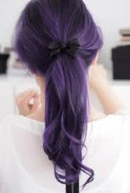 Keep your hair natural from the top, yet dye it purple from the ends. 30 Shades Of Purple Hair Hair Styles Plum Hair Dark Violet Hair