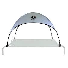 Outdoor dog beds even the dog should have it comfortable and comfortable in the home of his master or fox. Everything Summer Camp Dog Bed Canopy Sun Shade With Adapter Fits Large Coolaroo Amazon Basics Elevated Pet Bed The Place For Tough Dog Products