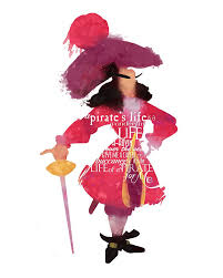 Captain Hook 8x10 Printable Disney Villain Poster Digital Etsy Watercolor Disney Disney Art Disney Drawings