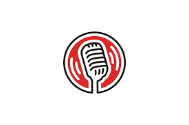 Podcast microphone and headset with with. Microphone Mic Podcast Radio Logo Grafik Von Enola99d Creative Fabrica