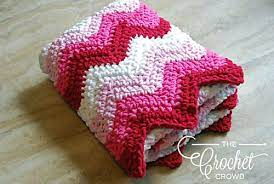 Striped Baby Blanket Pattern By Jeanne Steinhilber Striped Baby Blanket Crochet Blanket Bernat Crochet Patterns Free Blanket