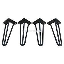 Free Shipping 12 Hairpin Legs Matte Black 3 Rods Set Of 4 Metal Furniture Legs Table Steel Legs Sale T Metal Furniture Legs Metal Furniture Furniture Legs