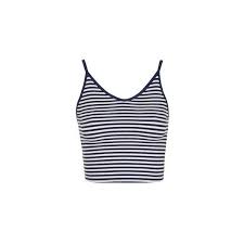 Black And White Striped Crop Tank Top Topshop Petite Stripe Crop Cami Cropped Cami Strappy Crop Top Topshop Tall