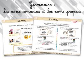 Lecon De Grammaire Trace Ecrite Noms Communs Noms Propres Ce1 A Imprimer Lecycle2 Com Grammaire Ce1 Ce1 Nom Propre
