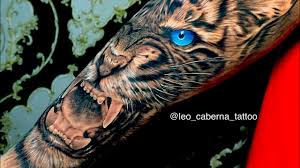 Tigre Reslista Antebraco Olho Azul Tattoo Tatuagem Youtube