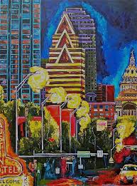Austin City Lights By Patti Schermerhorn Austin Art Austin Painting Painting
