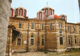 H Notia Opsh Toy Ka8olikoy Iera Monh Zwgrafoy Agion Oros The Katholikon From The South Holy Monastery Of Zogra House Styles Mansions 14th Century