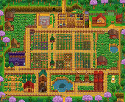 The layout isn't the only unique thing about the farm, however — monsters come out at night here. My Farm I Created With The Stardew Valley Planner V2 Farmsofstardewvalley