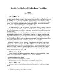 Discourse of higher education (a. Contoh Pendahuluan Makalah Tema Pendidikan