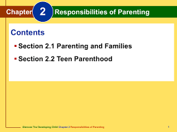 Making tough decisions that are not popular. Chapter 2 Responsibilities Of Parenting