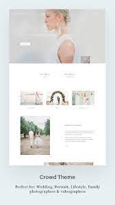 crowd ii flothemes photographer website web layout design family photographer