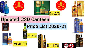 Mrp price list as on 07.02.2020 maximum retail price of imfs brands range 1000 ml mrp. Csd Canteen Liquor Price List 2020 21 Csd à¤® à¤¶à¤° à¤¬ à¤• Latest Price Alcohal Price In Csd Canteen Youtube