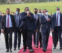 His excellency uhuru kenyatta, president of the republic of kenya, met prime minister lee hsien loong on 20 september 2019. President Uhuru Kenyatta And Prime Minister Abiy Ahmed Witness The Issuance Of A Telecommunications Operations License To Safaricom The Embassy Of The Republic Of Kenya Addis Ababa Ethiopia