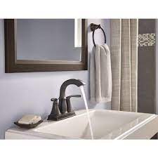 The mediterranean sea is a sea connected to the atlantic ocean, surrounded by the mediterranean basin and almost completely enclosed by land: Moen Hensley 4 In Centerset 2 Handle Bathroom Faucet In Mediterranean Bronze Ws84411mbrb The Home Depot