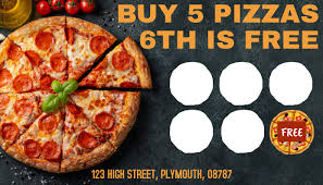 Share or download your own brand new gift cards design. Pizza Loyalty Card Template Postermywall