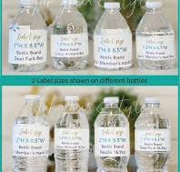 Personalized Real Foil Water Bottle Labels/baby Shower Water ...
