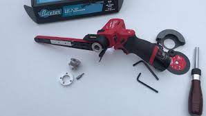 These are custom made aluminum parts that will convert a milwaukee m12 cut off tool and a harbor freight baxter or similar belt sander into a m12 cordless 1/2 x 18 belt sander or band file. Klassen Manufacturing Posts Facebook
