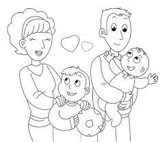 Así es, porque además de enviar un mensaje bonito, los niños se divertirán coloreando. 13 319 Familia Para Colorear Imagenes Y Fotos 123rf