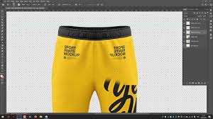 Layered psd with smart object insertion license: Sport Pant Mockup 2020 How To Create A Mockup Youtube